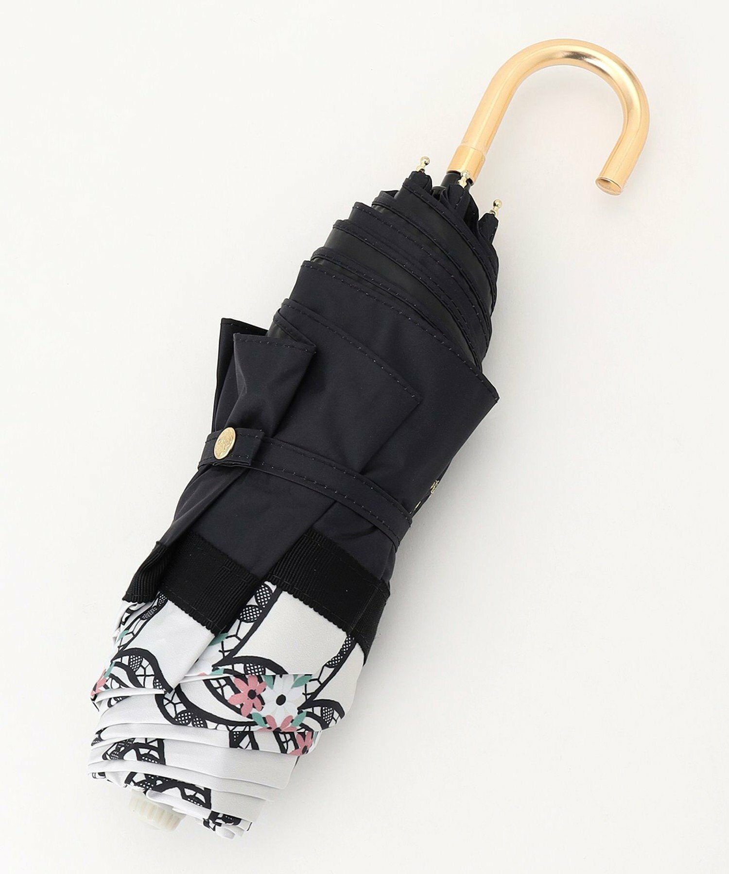 【晴雨兼用】【UVカット99.9%以上・撥水・遮光性99.9%・ミニ傘袋バッグ付き】SHAKE RIBBONS UMBRELLA 折り畳み傘